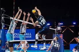 A stroke, kick, or other strike of the ball made before the ball touches the ground. Liga De Naciones De Voley Argentina No Pudo Ante Italia Tyc Sports
