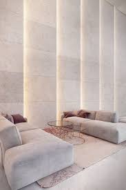 Feature Wall Ideas New Materials In Architecture Unique Finishes Of Travertine Slabs Three Dimensional St Hotel Interiors Hotel Lobby Design Lobby Design