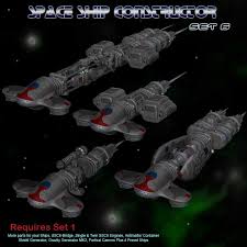 Space Ship Constructor Set6 3d Models Simon 3d Sci Fi Anime Ship Dropshipping