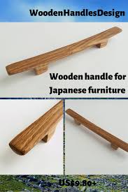 Modern Japanese Cabinet Pulls Wooden Drawer Handles Model 24 Etsy In 2020 Drawer Handles Wooden Handles Wooden Drawers