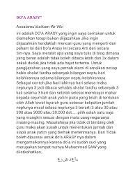 This document was uploaded by user and they confirmed that they have the permission to share it. Doa Arsy Pdf