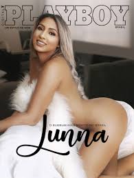 Playboy de Julho com a modelo brasileira Lunna Ribeiro