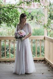 Modest vintage style lace wedding dress with lace short sleeves bodice and tulle skirt and detachable sash. Boho Wedding Dress Wedding Gowns All Styles Leah S Designs