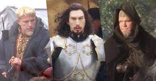 The actor, 49, is sporting a shaggy, curly mullet — much different from his. Matt Damon Ben Affleck Adam Driver Revealed In The Last Duel Set Photos