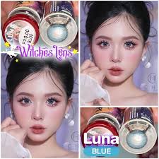 คอนแทคเลนส์ รุ่น Luna สีเทา/ตาล/ฟ้า/ดำ Gray/Brown/Blue/Black มีสายตา  (0.00)-(-7.00) เปลี่ยนแทนทุกเดือน