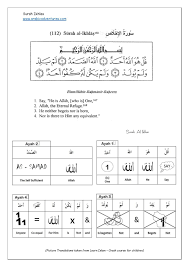 Surah Al Ikhlas Kids Worksheet Free Download At Www Arabicadventures Com Learn Arabic Online Worksheets For Kids Islam For Kids