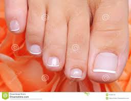 Na Francuski Pedicure Francuskie Zabawki Zdjecie Stock Obraz