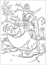 Coloring pages featuring disney's cinderella, belle, princess jasmine and snow white are highly sought after with tangle's. Kleurplaat Lion King Of De Leeuwenkoning Simba Timon En Pumba Kleurplaten Disney Kleurplaten Kerstkleurplaten