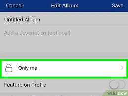 Click the button nearby the date, which is named audience selector. 4 Ways To Make Photos Private On Facebook Wikihow