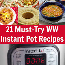 weight watchers instant pot recipes