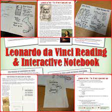 Leonardo Da Vinci Reading And Interactive Notebook Activity Interactive Notebook Activities Leonardo Da Vinci Interactive Notebooks Reading