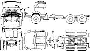 1962 Mercedes Benz L2623 Truck Blueprint Blueprints Mercedes Benz Trucks Mercedes