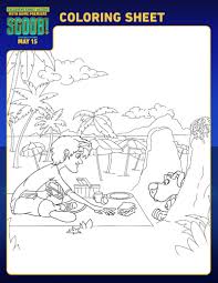 Summer beach picnic coloring page. Free Printable Scooby Doo Picnic Coloring Page Mama Likes This