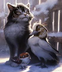 The Duck Cat And Bird Peter And The Wolf By Fleurdelyse Deviantart Com On Deviantart Cat Art Funny Art Cats