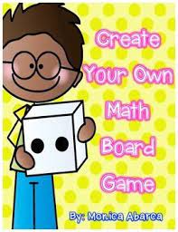 The simplest way of doing this is by drawing or printing images on paper and then taping or gluing them to a sturdy. Create Your Own Math Board Game Distance Learning Math Board Games Math Math Word Walls