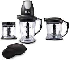 Ninja kitchen products at abt. Amazon Com Ninja Blender Food Processor With 450 Watt Base 48oz Pitcher 16oz Chopper Bowl And 40oz Processor Bowl For Shakes Smoothies And Meal Prep Qb1004 Kitchen Dining
