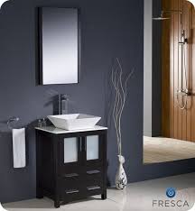 You can find these at one of those big box stores, but i recommend ebay. Fvn6224es Vsl Torino 24 Inch Espresso Modern Bathroom Vanity W Vessel Sink Fvn6224es Vsl Fst6260es Torino 24 Inch