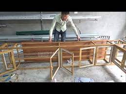 Amazing Techniques Build And Assemble A Cabinets Kitchen Using Aluminum Youtube Simple Kitchen Design Kitchen Cabinets Simple Kitchen