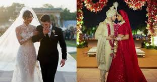 On sunday, the bride and groom will continue their epic wedding weekend with a hindu ceremony to honor chopra's background. Priyanka Chopra Nick Jonas Twin Wedding First Pics Out