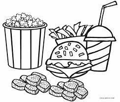 | ﻿ coloring pages food. A Cinema Must Have Food Colouring Pages Picolour