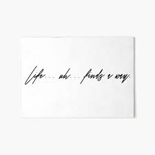 Jurassic Park Life Uh Finds A Way Art Board Print By Belvedereave Redbubble