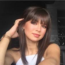 Take your tresses to the next level with these 7 killer medium length hairstyles to try now. Natural Soft Dark Brown Human Hair Wig Shoulder Length Wigs With Bangs Glueless Wig Straight Wish