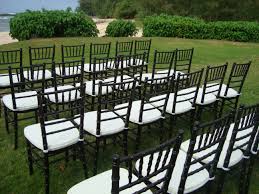 Mahogany Chiavari Chairs Set For The Ceremony We Have These For Rent For Your Upcoming Ceremony Outdoor Chair Set Metal Patio Chairs Chiavari Chairs Wedding