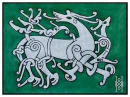 Art is a pretty big mishmash of a collapsed roman empire, mixed with slavic, pagan, and a variety of sources in the middle of europe. Great And Gripping Beasts From Viking Art Hop Celtic Art By Liz Thorne