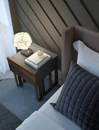 Bedside tables put everything you need within arm's reach when you're lying in bed. Bedside Table In Metal And Wood Idfdesign