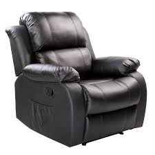 Merax Padded Pu Leather Heated Massage Recliner With 8 Vibration Nodes Walmart Com Recliner Chair Best Sofa Swivel Rocker Recliner Chair