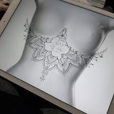 Rose Mandala Sternum Tattoo Design Mandala Sternum Tattoo Sternum Tattoo Design Sternum Tattoo