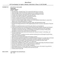 Update the template fonts and colors have the best chance of landing your dream job. Financial Manager Resume Sample Velvet Jobs