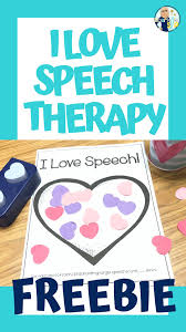 Valentine Craft For Speech Therapy Freebie Valentine Speech Therapy Preschool Speech Therapy Speech Therapy Themes