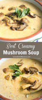 Best Ever Creamy Mushroom Soup Homemade Mushroom Soup Winter Soup Recipe Vegetarian Soup Recipes