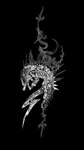 Download 6,300+ royalty free dragon silhouette vector images. Dragon Black And White Wallpapers Wallpaper Cave