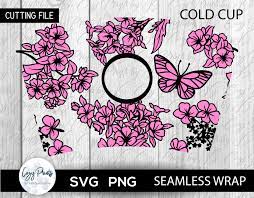 Download Floral Svg Starbucks Seamless Full Wrap Floral Print Svg Floral Skin Svg Starbucks Hot Cup Starbucks Venti Cold Cup Svg Png Cup Wrap Floral Prints Cold Cup