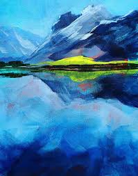 Pin By Kimberly Saladin On Art Abstract Mountain Landscape Painting Landscape Paintings Mountain Landscape