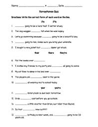 There Their They Re Your You Re It It S Worksheets Teaching Resources Tpt