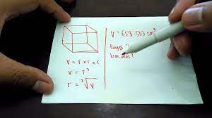 Dengan menggunakan aturan cosinus, diperoleh nilai berikut. Menghitung Luas Salah Satu Sisi Kubus Dengan Bantuan Akar Pangkat Tiga Youtube
