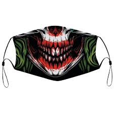 Joker Mascara Facial Con Filtro Mascara Facial Ajustable Etsy Joker Face Face Mask Joker