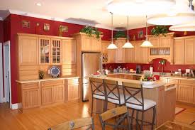 This way the oak cabinetry can gain a beautiful golden glow. Natural Wood Brown For Elegant Brown Minimalist Kitchen Decorating Ideas Architecturein