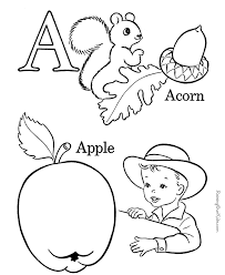 Fall is a great time to study trees and the things that grow on them. Abc Coloring Pages For Preschoolers Coloring Home