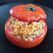 Tomate Farcie Au Boulgour Champignons Et Parmesan 3 Sp Recettes De Cuisine Rachel Cuisine Plat Vegetarien