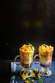 Mango Falooda Is Royal Treat Made From Mangoes Milk And Other Ingredients Relish It As A Dessert Or Beverage Whenever Y Falooda Recipe Falooda Asian Desserts