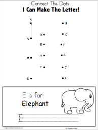 Alphabet dot to dot worksheets. Dot To Dot Alphabet E Worksheets 99worksheets