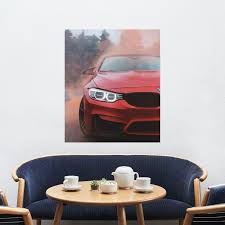masina-bmw-rosu-tablou-printat – The Print Studio