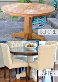 How To Refinish A Farmhouse Table When You Have Absolutely No Idea What You Re Doing In 2020 Diy Kitchen Table Refinishing Kitchen Tables Kitchen Table Redo
