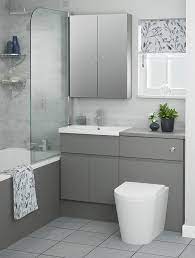 Alongside floor units, a full height unit and wall cupboards there are also coordinating bath panels to complement the furniture. Atlanta Bathroom Furniture Be Modern