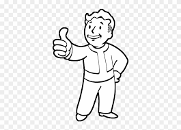 Please to search on seekpng.com. Fallout 4 Vault Boy Lineart Fallout Vault Boy Transparent Hd Png Download 624x567 413343 Pngfind