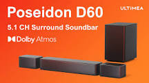 Amazon.com: ULTIMEA 5.1 Sound Bar with Dolby Atmos, 410W ...